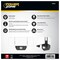 Bell Link 3-Head Light with Solar Panel, 3.7 V, 12 W, LED Lamp, Daylight, 2200 Lumens CL-SM2200-3H - alternate 3