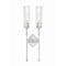 Z-Lite Esme Brushed Nickel 2 Light Wall Sconce 3047-2S-BN - alternate 6