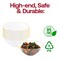 Smarty Had A Party 32 oz Clear with Gold Rim Organic Round Disposable Plastic Bowls 60 Bowls, 60PK 9332CLG-CASE - alternate 8