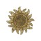 Homeroots 7in Gold Sunburst Cast Iron Handmade Vanity Tray 483183 - alternate 3