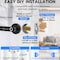 Wrightmaster 5 in 1 Corded Zinc Smart Lock Deadbolt, Keyless Entry Door Lock with Fingerprint Digital, APP Contr ZR-H02CT-BK - alternate 4