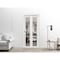 Sartodoors Sliding Closet Bi-fold Doors, Lucia 2666 White Silk with Clear Glass and Aluminum Strips, Sturdy T LUCIA2666BF-WS-64 x 96 (2* 32x96) - alternate 4