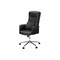 Monarch Specialties Office Chair, Swivel, Adjustable Height, Armrests, Ergonomic, Work, Blk Leather Look, Chrome Metal I 7323 - alternate 6