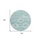 Homeroots 8' Aqua Turquoise And Ivory Round Southwestern Washable Indoor Outdoor Area Rug 588686 - alternate 6