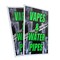 Signmission Vapes & Water Pipes, Plastic Signs Only 24 Inch x 36 Inch, Corrugated Plastic, 2PK CSB-2436-2PACK-Vapes & Water Pipes - alternate 1