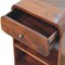 Homeroots 24" Brown Solid Wood One Drawer Nightstand 651600 - alternate 2