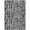 Homeroots 9' X 12' Black And Ivory Abstract Washable Indoor Outdoor Area Rug 588496 - alternate 1