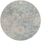 Homeroots 8' Green Blue And Gray Round Oriental Washable Indoor Outdoor Area Rug 587436 - alternate 6