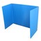 Flipside Blue  Premium Corrugated Plastic Study Carrel Pack of 12 19372-12 - alternate 1