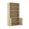 Manhattan Comfort Rivington 40in Bookcase Cabinet in Natural Oak - Set of 2 2-BC006-NA - alternate 7
