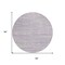 Homeroots 8' Lavender And Lilac Round Abstract Washable Indoor Outdoor Area Rug 613111 - alternate 6