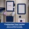 Lockermate 6-Piece Locker Organizer Kit, Mirror, Whiteboard, Storage Cup & Dry Erase Marker, Navy 5096-NVY - alternate 4