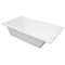 Alfi Brand White Resin Solid Surface 59in Rectangular Drop In Bathtub AB9933S - alternate 4