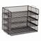 Mind Reader Stackable Paper Desk Tray Organizer, Letter Size, 9.75 x 14 x 3.25, Black, 4PK DSTACK4-BLK - alternate 6