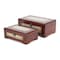 Homeroots Set of Two Brown Wood Box With Lid, 2PK 489384 - alternate 6