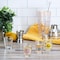 Wanda June Home Bordertown Buzz 7 Piece Glass Bar Collection with Drink Recipe Shaker Set in Tan 139049.07R - alternate 5