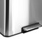 Elama 60L 2 Compartment Large 8 Gal Split Stainless Steel Step Trash Bin with Slow Close Mechanism EL-H31R-60L - alternate 5