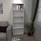 Homeroots 71" White Wood Five Tier Bookcase 546593 - alternate 7
