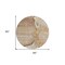 Homeroots 8' Brown Beige And Taupe Round Floral Washable Indoor Outdoor Area Rug 582238 - alternate 5