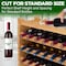 Serenelife 36 Bottle Wine Rack Stackable Bamboo Freestanding, 4-Tier Modular Shelf, Sturdy Wobble Free SLWMDSF200 - alternate 4