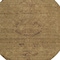 Homeroots 8' Brown And Tan Round Floral Washable Indoor Outdoor Area Rug 604206 - alternate 5