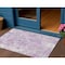 Homeroots 3' X 5' Lavender Purple And Lilac Floral Washable Indoor Outdoor Area Rug 611198 - alternate 1