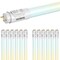 Luxrite 2FT LED Tube Light, T8, 8W=17W, 5CCT 3000K- 6500K, 960LM, 320Deg. Beam Angle, Fluorescent, 12PK LR34241 - alternate 1