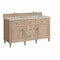 James Martin Vanities Lorelai 60" Double Vanity, Whitewashed Oak, w/ 3 CM Siberian Silestone Top 424-V60D-WWO-3SFR - alternate 4