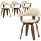 Leisuremod Brivo Swivel Dining Chair with 360-Degree Leather Armchair & Poplar Wood Legs, 4PK BC22CR4 - alternate 1