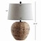 Jonathan Y Alaro 24.5" 1-Light Farmhouse Coastal Water Hyacinth Basket LED Table Lamp, Natural JYL6501A - alternate 7