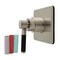 Kingston Brass Single-Handle Six-Way Diverter Valve with Square Trim Kit, Brushed Nickel KS4048DKL - alternate 1