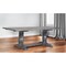 Homeroots 88" Light Gray And Gray Solid Wood Trestle Base Dining Table 318899 - alternate 3