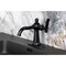 Kingston Brass One-Handle Single-Hole Bathroom Faucet with Deck Plate and Push Pop-Up Drain, Matte Black KSD3540TKL - alternate 5