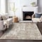 Homeroots 9' X 12' Taupe And Ivory Abstract Washable Indoor Outdoor Area Rug 598008 - alternate 6