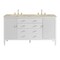 James Martin Vanities Myrrin 60" Double Vanity, Bright White, w/ 3 CM Tajnar Eclos Top w/FreePower Wireless Charger 485-V60D-BW-FTJR - alternate 1