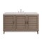James Martin Vanities Portland 60" Single Vanity, Whitewashed Walnut, w/ 3 CM Siberian Silestone Top 620-V60S-WW-3SFR - alternate 1