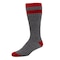 Railroad Sock Mens Boot Socks, 4 Pair0% Wool, 4 Pair0% Polypropylene, 12% Acrylic, 8% Nylon, Grey/Red, 6-12 M 2962 RD - alternate 2