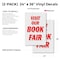 Signmission Visit Our Book Fair, Vinyl Decals Only 24 Inch x 36 Inch, Vinyl Decal, 2PK DSB-2436-2PACK-Visit Our Book Fair - alternate 2