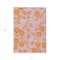 Homeroots 5' X 8' Pink And Copper Floral Washable Indoor Outdoor Area Rug 600037 - alternate 4