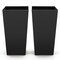 Vevor Tall Planters Large Modern Outdoor Indoor Flower Pots 30" Set of 2 Black, 2PK F4075W-BK - alternate 1