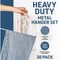 Lifemaster White Non-Slip Metal Hangers, Heavy Duty, Space-Saving, 30PK LMMTWHT30 - alternate 4