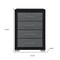 Homeroots 31" Black And Gray Wood Four Drawer Dresser 643686 - alternate 11