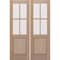 Doornmore G5004, 66.5" x 98" ( 2x32" Door) Left Hand, Mahogany SDL 4 Lite, 1/2 Lite Exterior Door G5004-SW-3296_2_LI - alternate 1