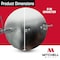 Mitchell Metal 8" Round HVAC Duct Damper, 30 Gauge Galvanized Steel Airflow Control Plate MM-9158 - alternate 4