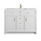 James Martin Vanities Bellshire 48" Sgl Vanity, Bright Wht, Sgl Hole 3 CM Wht Zeus Silestone Top and Matching Backsplash 660-V48-BW-1WZ - alternate 6