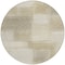 Homeroots 8' Taupe Round Geometric Washable Indoor Outdoor Area Rug 608785 - alternate 7