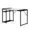 Homeroots 47" Black and White Wood and Metal H-Shape Computer Desk 568050 - alternate 9