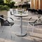 Flash Furniture 24" Round Outdoor Tabletop, White Faux Marble, Seamless Surface Technology, 18" Round Silver Base ST-RD24-WHMAR-TR18S-GG - alternate 5