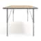 Flash Furniture Wren 72 in x 30 in Adjustable Height Activity Table, Thermal Laminate Top, Short Legs, Light Natural XU-A3072-REC-LTNAT-T-P-GG - alternate 4