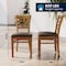 Flash Furniture HERCULES Ladder Back Cherry Wood Restaurant Chair - Mocha Vinyl Seat XU-DGW0005LAD-CHY-MCHV-GG - alternate 6